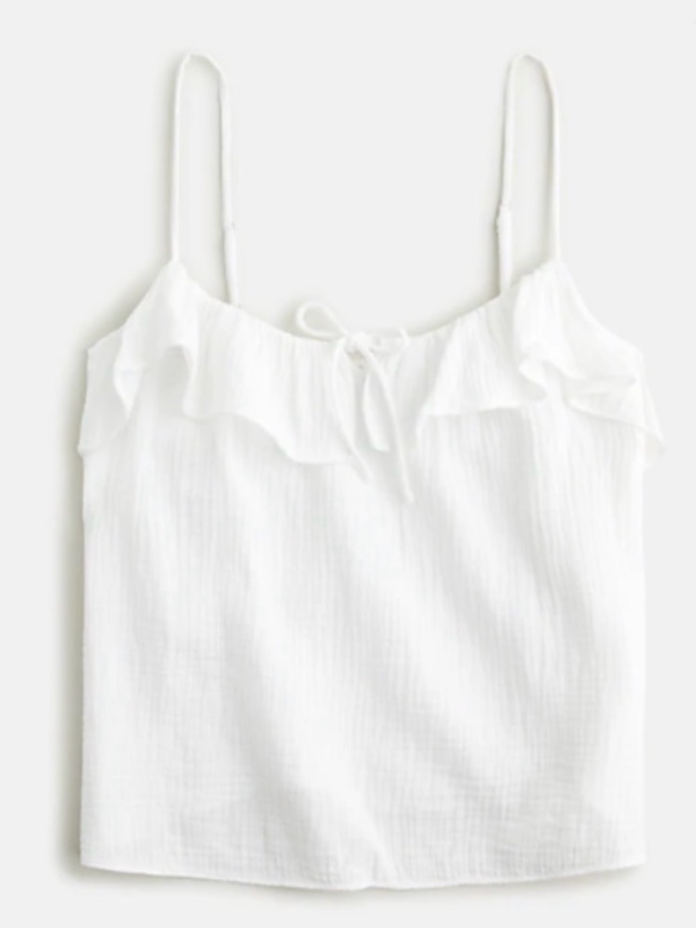 J. CREW Ruffle soft gauze camisole